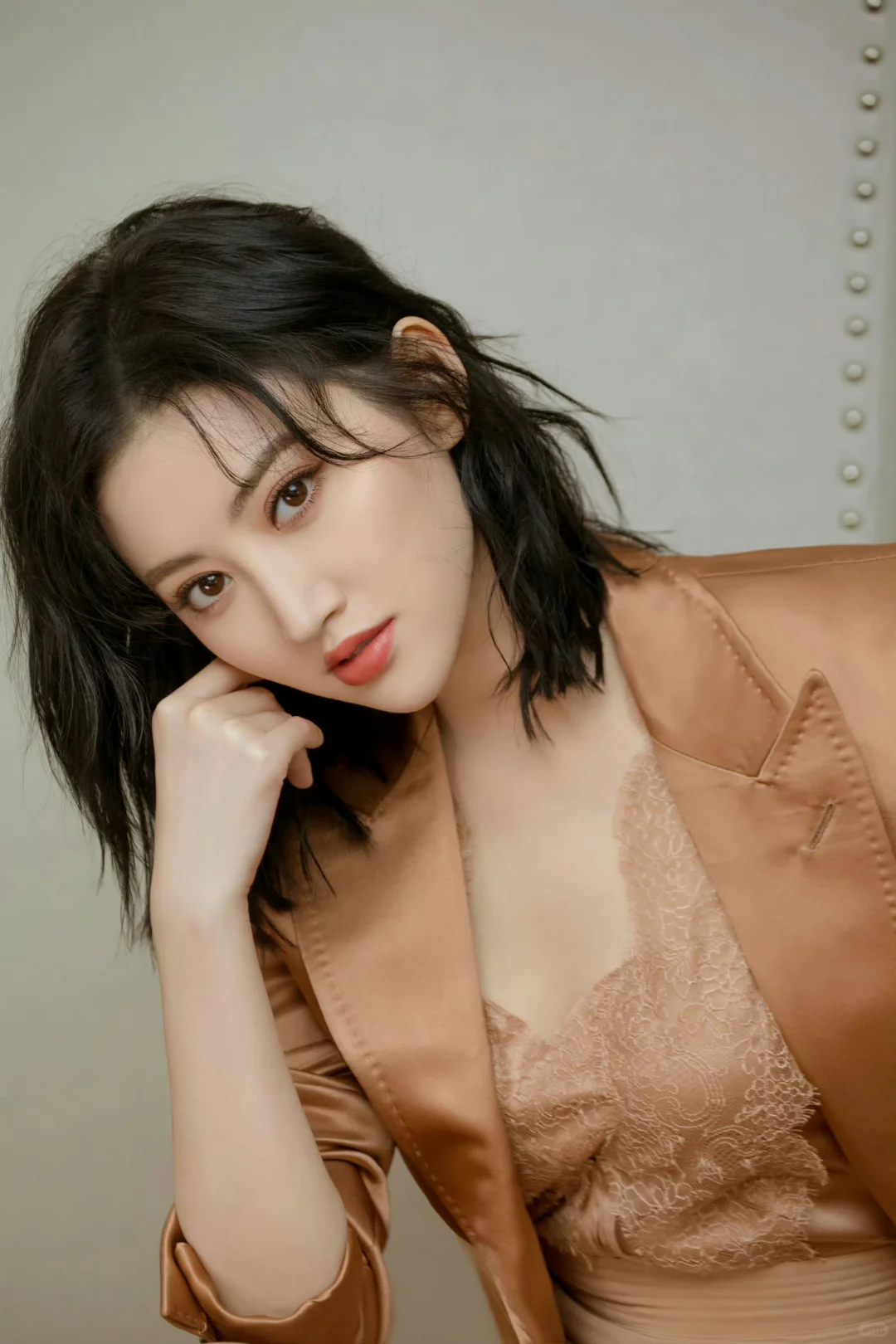 景甜 蕾丝露肤腿长两米