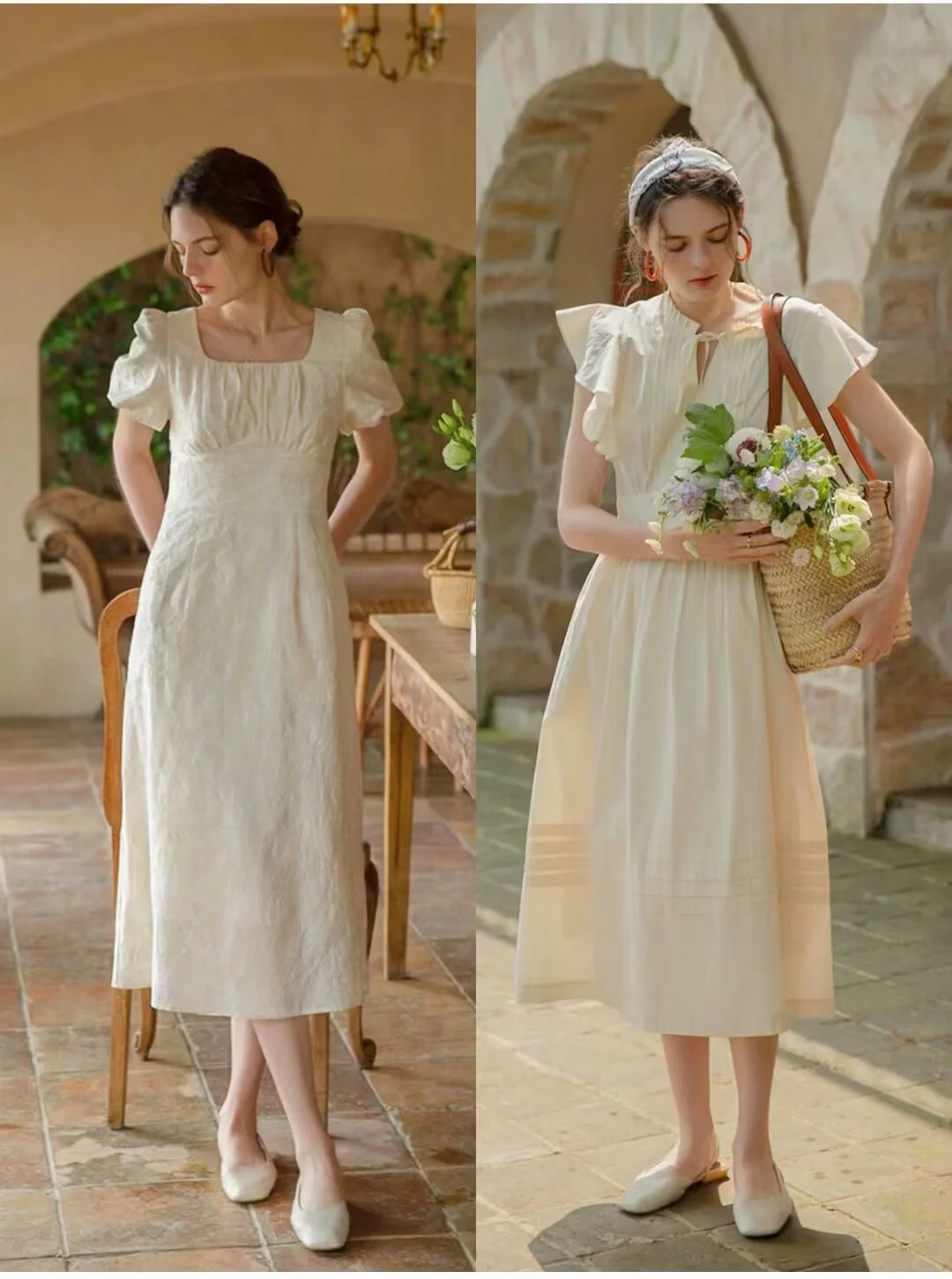 法式复古文艺艺术系女生日常穿搭灵感