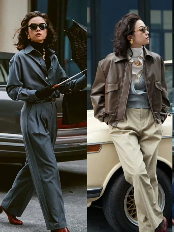 法式港风复古穿搭分享|审美积累