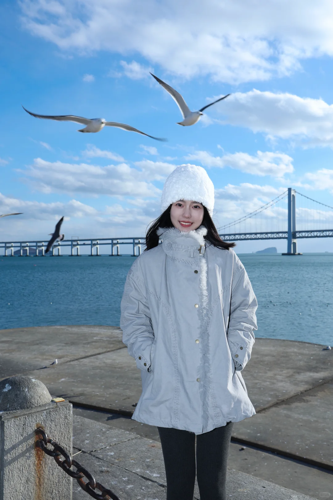 和大海蓝天颜色适配度很高的一套穿搭🩵🤍