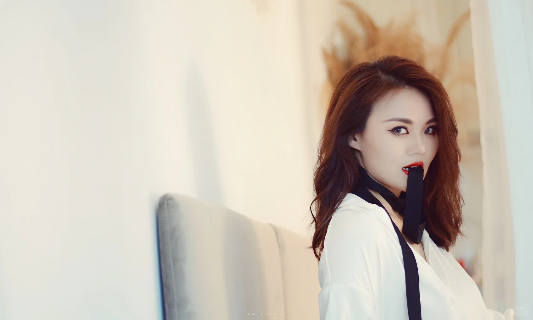 白色衬衫私房照