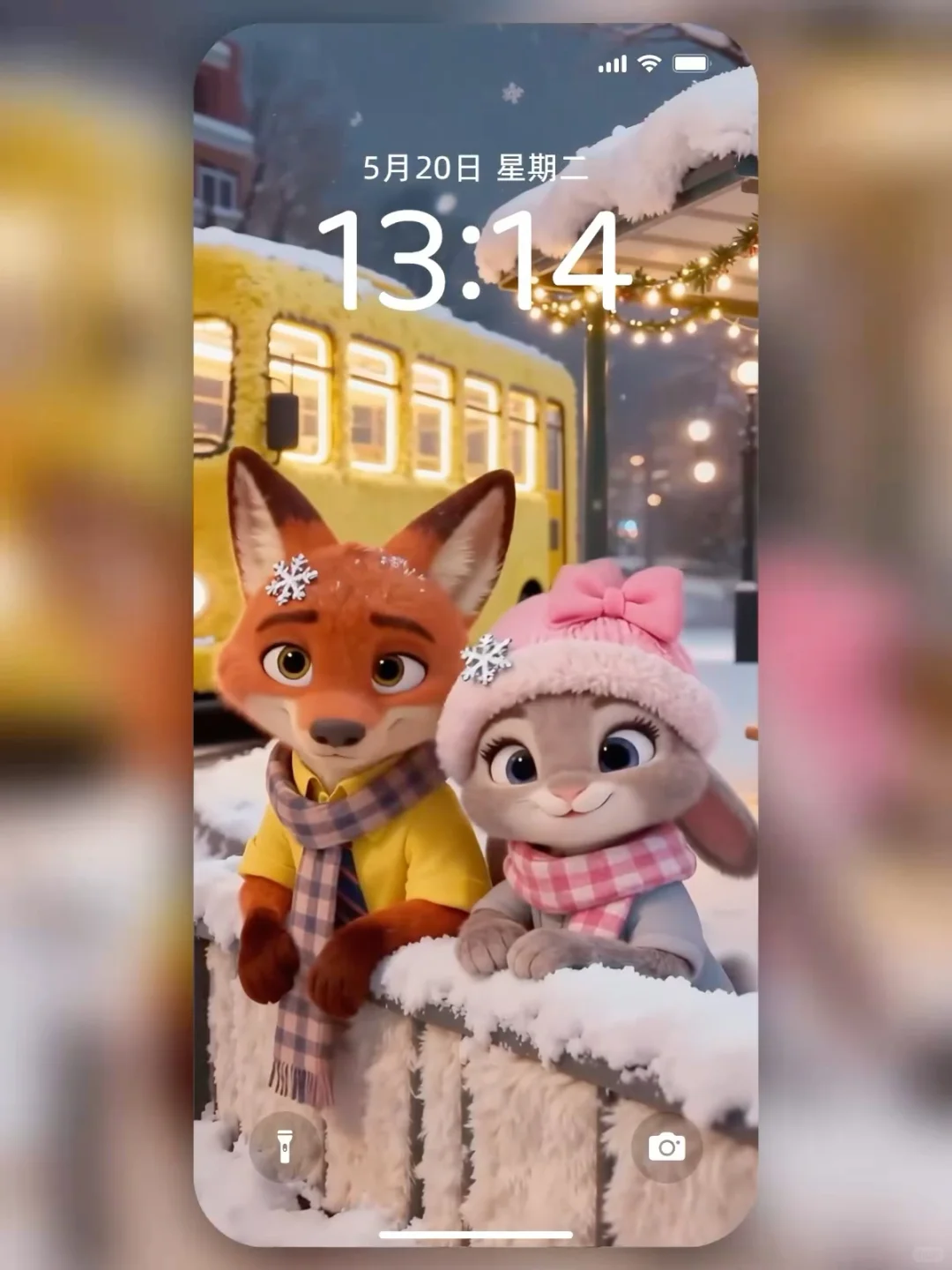 尼克朱迪毛绒冬日恋歌动态壁纸