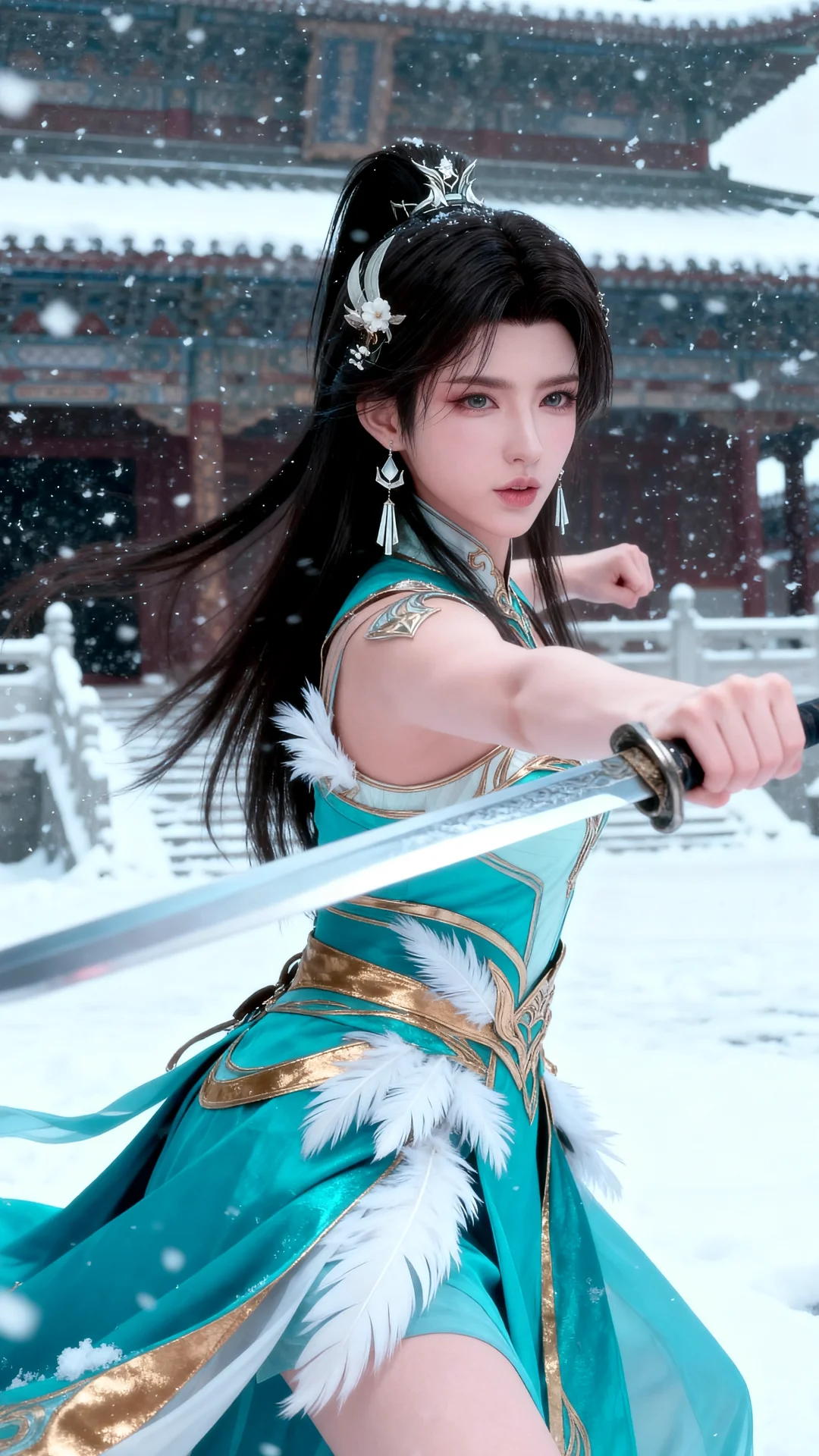 国漫女神｜萧薰儿斗破苍穹AI二次元动漫壁纸