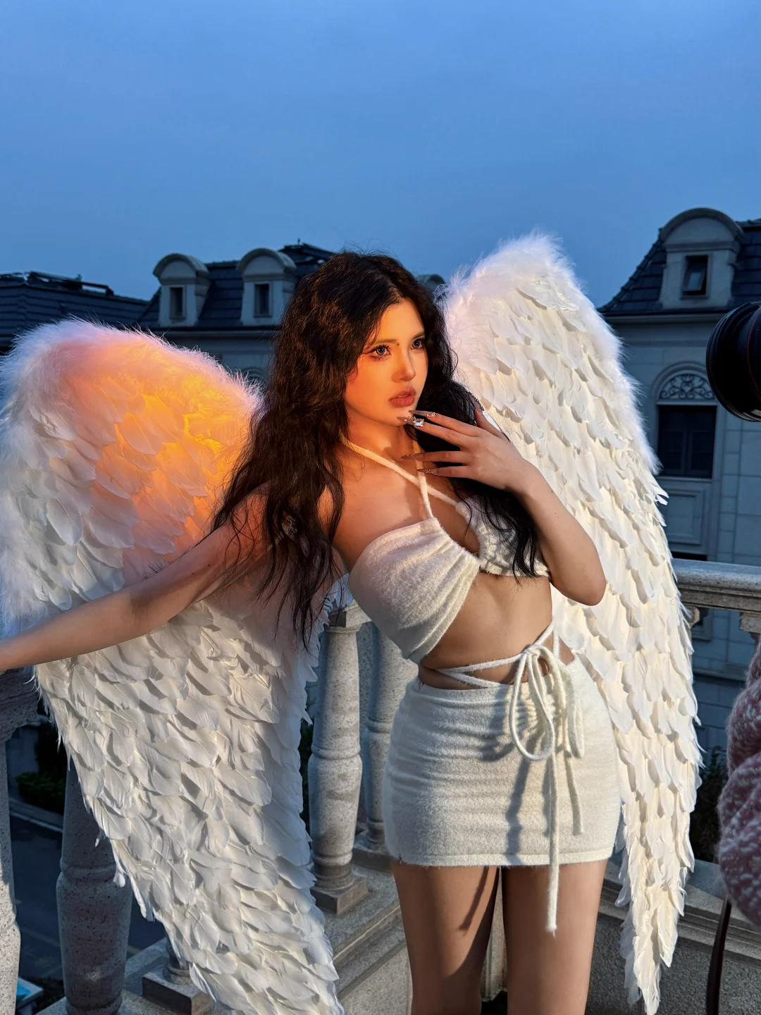 天使坠落凡间|天使翅膀拍照