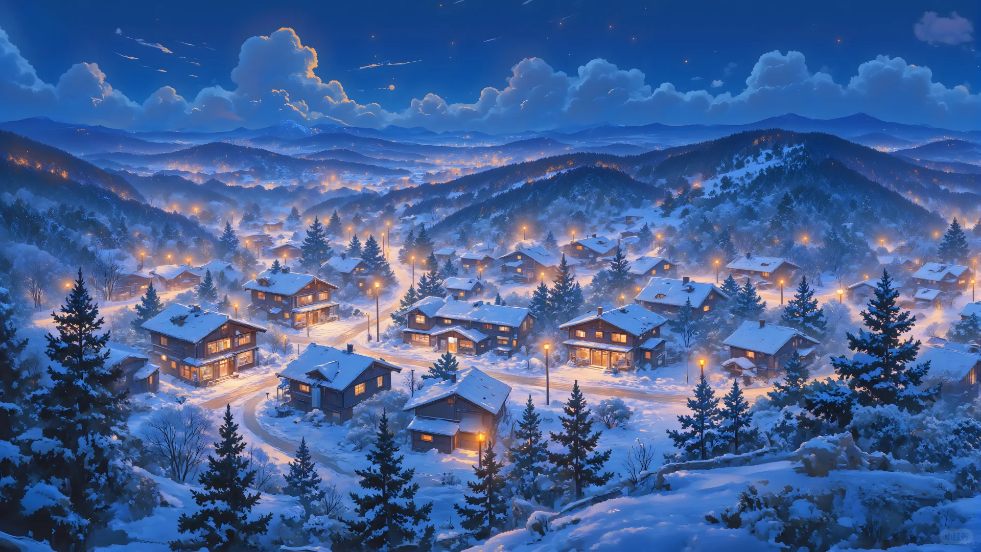 电脑壁纸 017-森林小屋