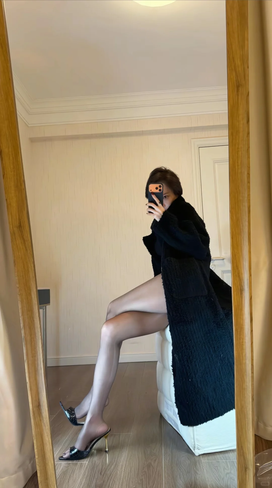 黑色丝袜➕高跟鞋、御姐穿搭