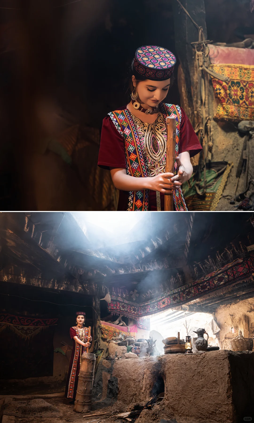 如杏花般纯洁和美丽的塔吉克女士们～