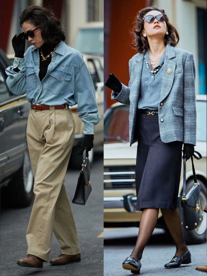 港式复古穿搭，一键穿越90年代复古港风女郎