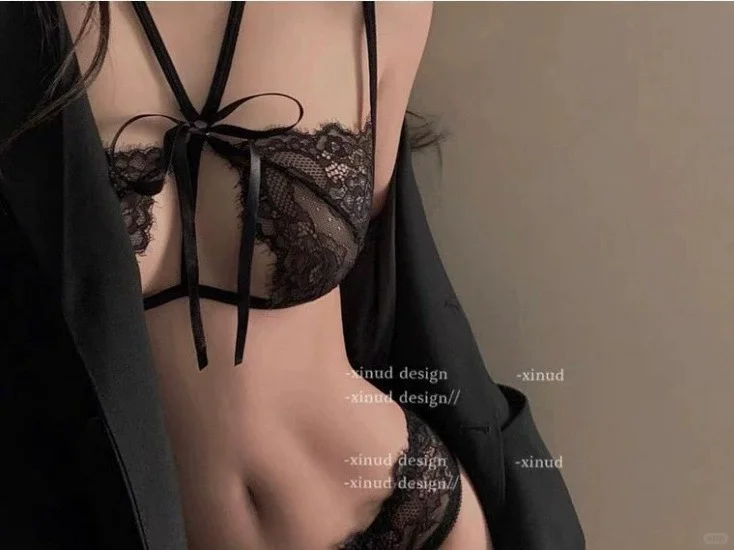 蕾丝镂空系带款~