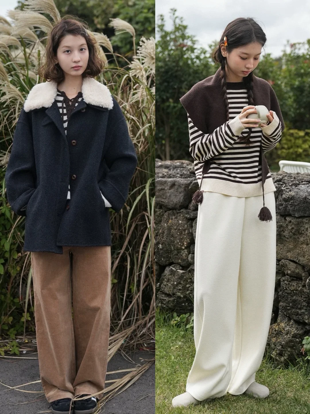 “韩女松弛感”日常复古穿搭：botanique