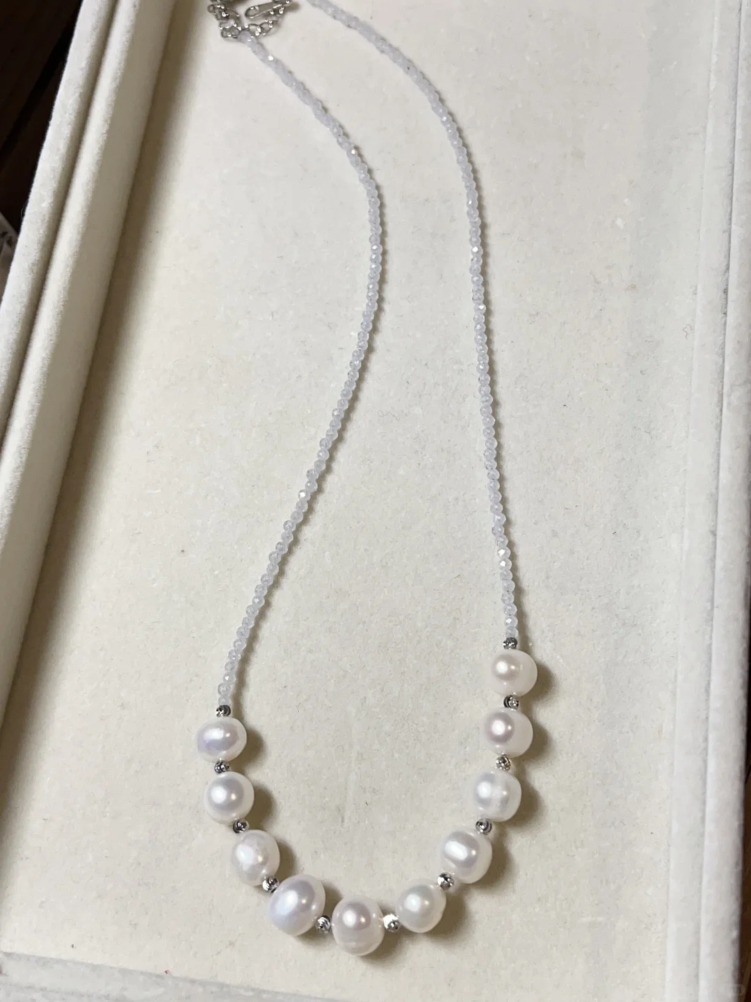 天然淡水珍珠，美得冒泡，白送一样的，谁要