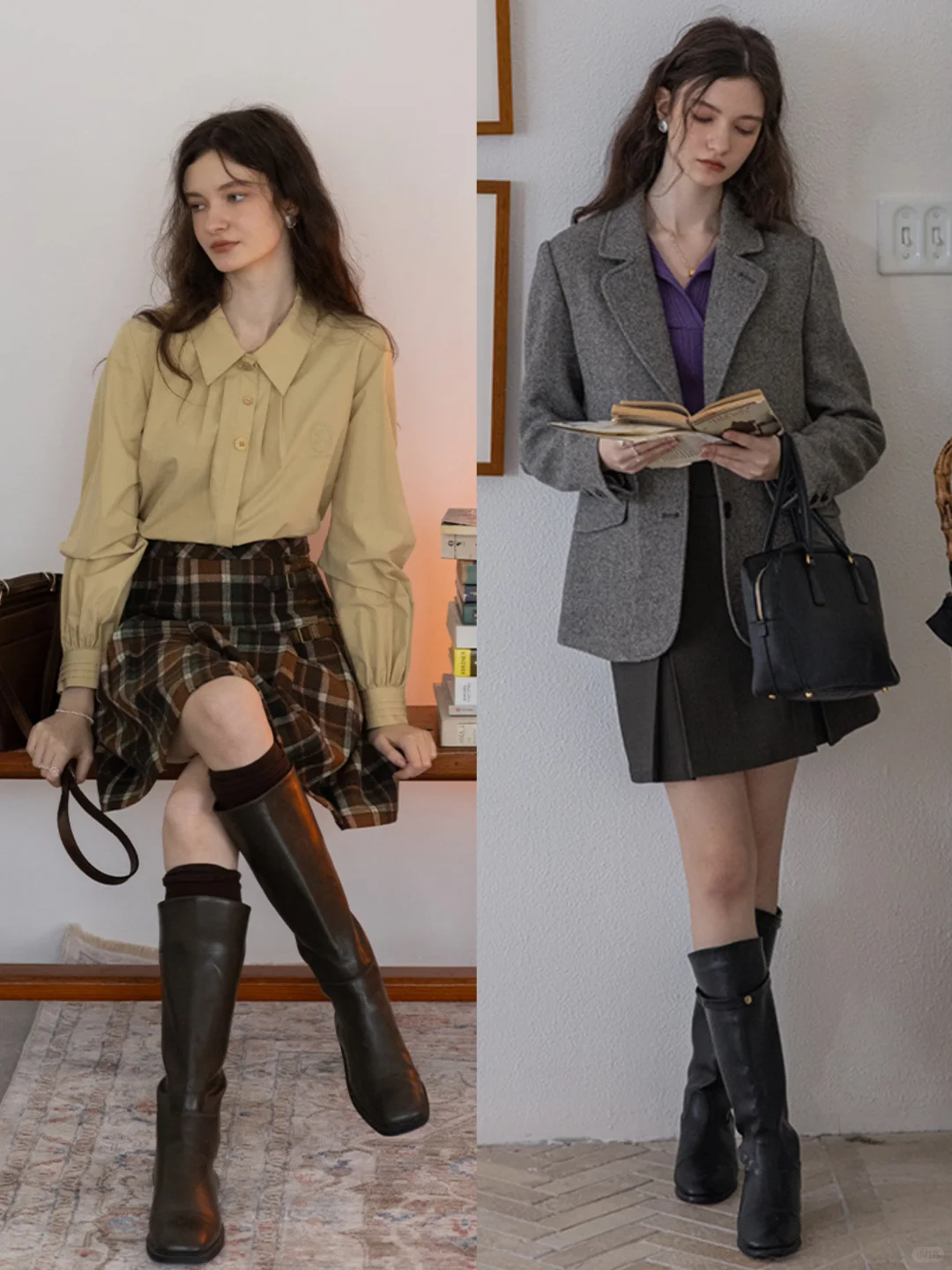 “法式复古”艺术系女生穿搭：Dailyart