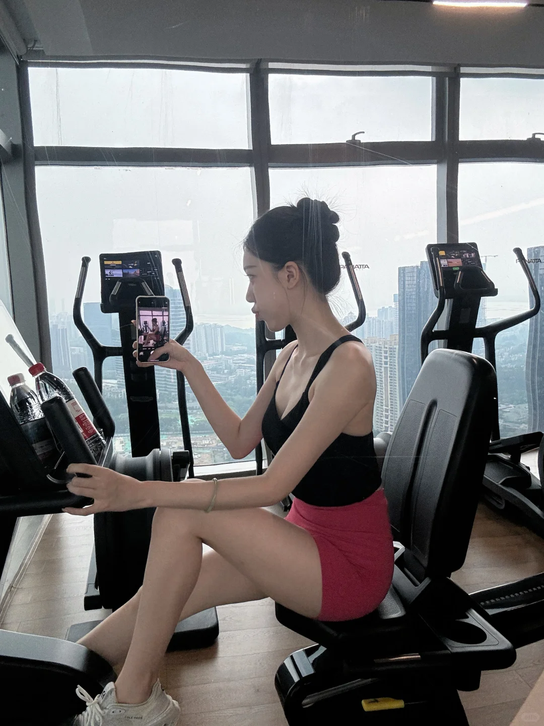 健身OOTD｜🖤black&pink💖