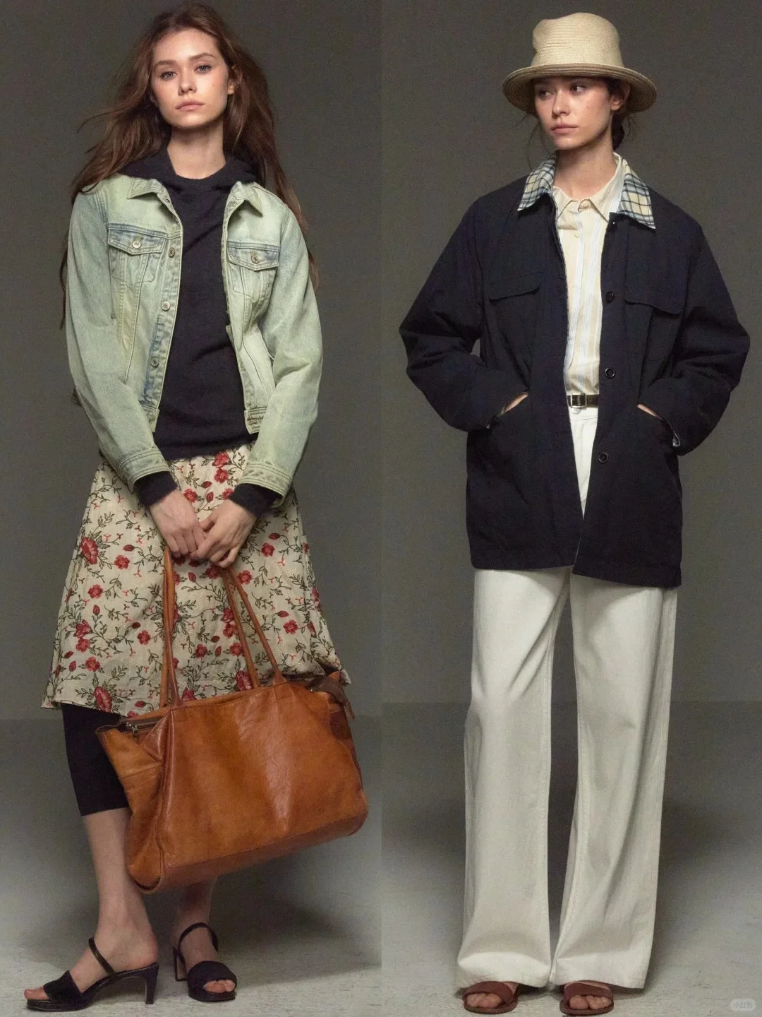 “时尚女编辑”90年代复古穿搭