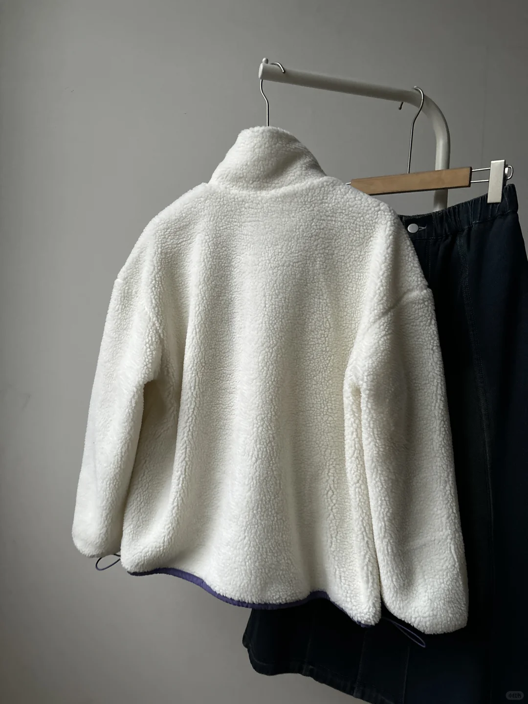 捡漏！时尚休闲外套 仿羊羔绒立领外套