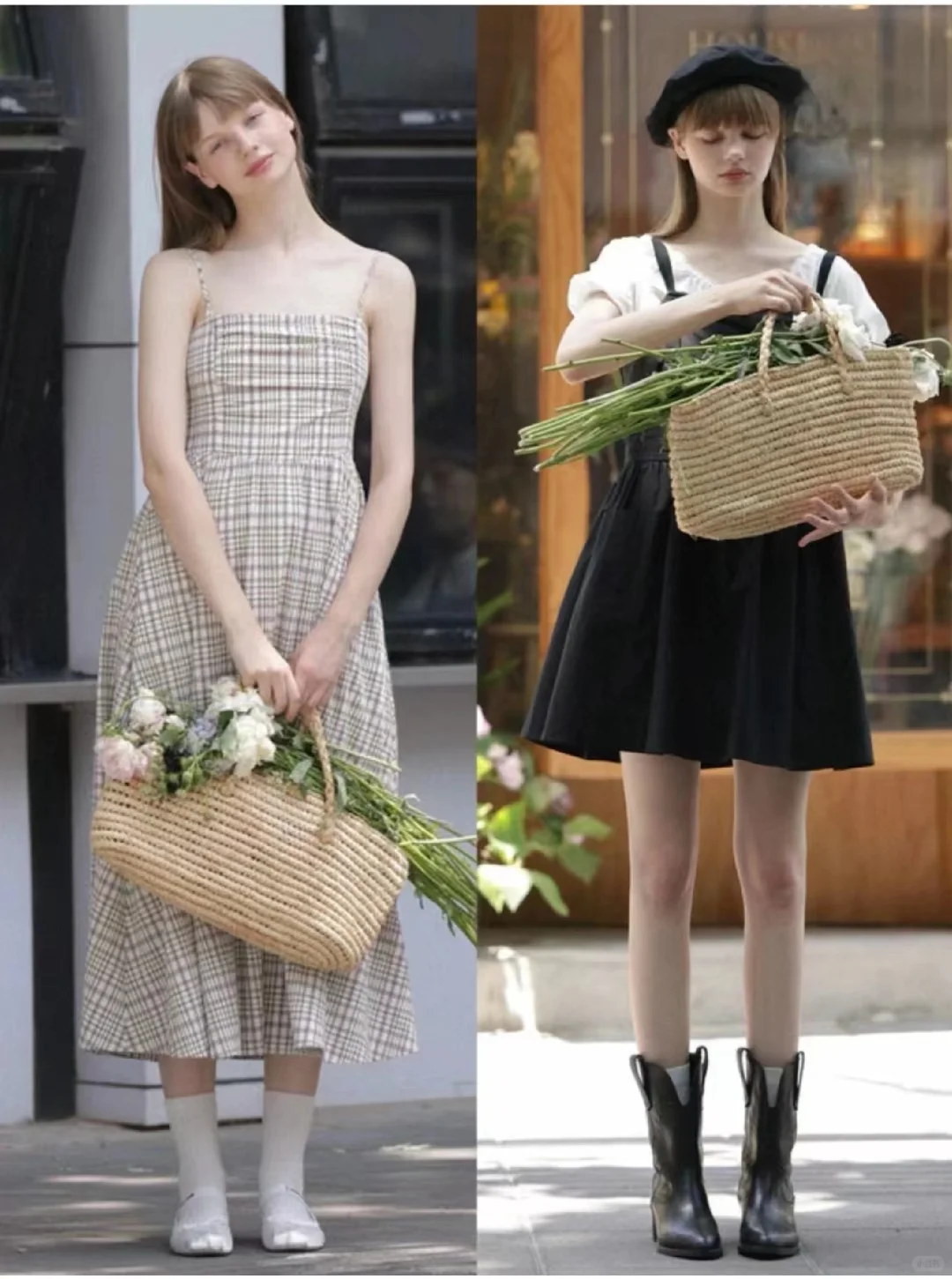 文艺知识分子法式复古艺术系女生不费力穿搭