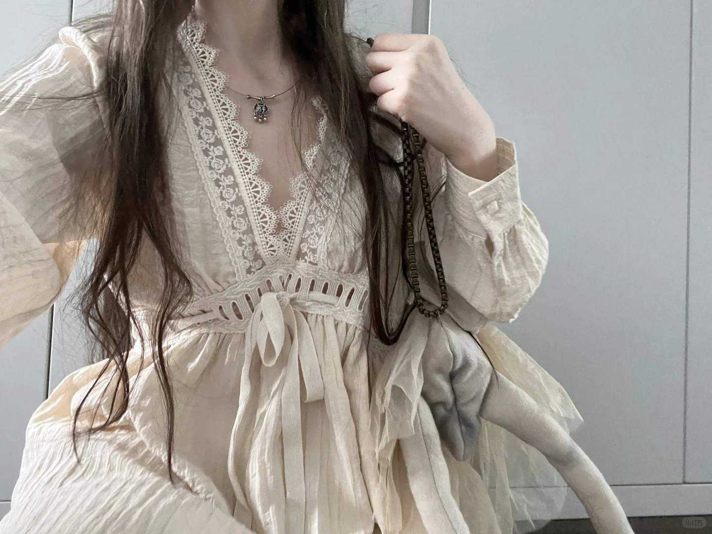 入秋的蕾丝连衣裙好心动!!清纯嘟 烧烧嘟!