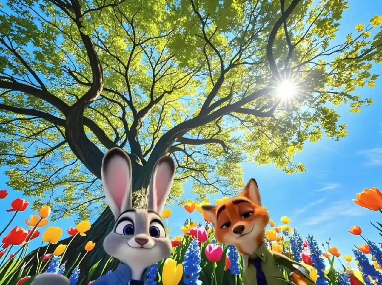 🦊🐰疯狂动物城ipad动漫电脑壁纸