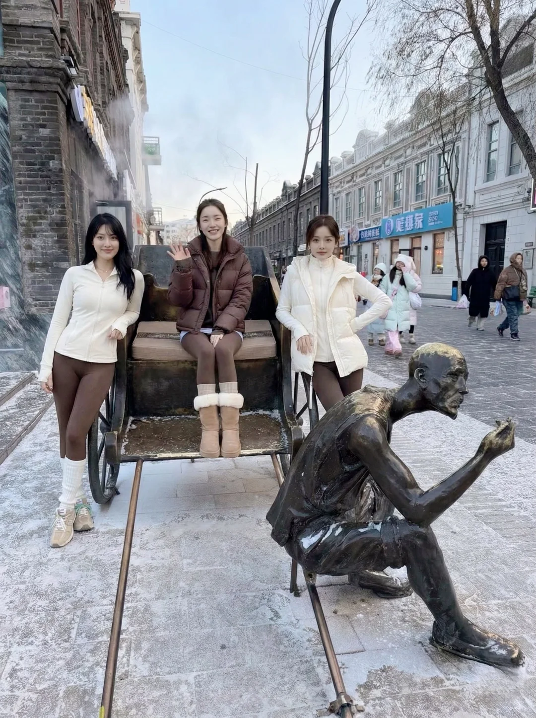 羽绒服➕保暖瑜伽裤 冬日显瘦穿搭天花板！