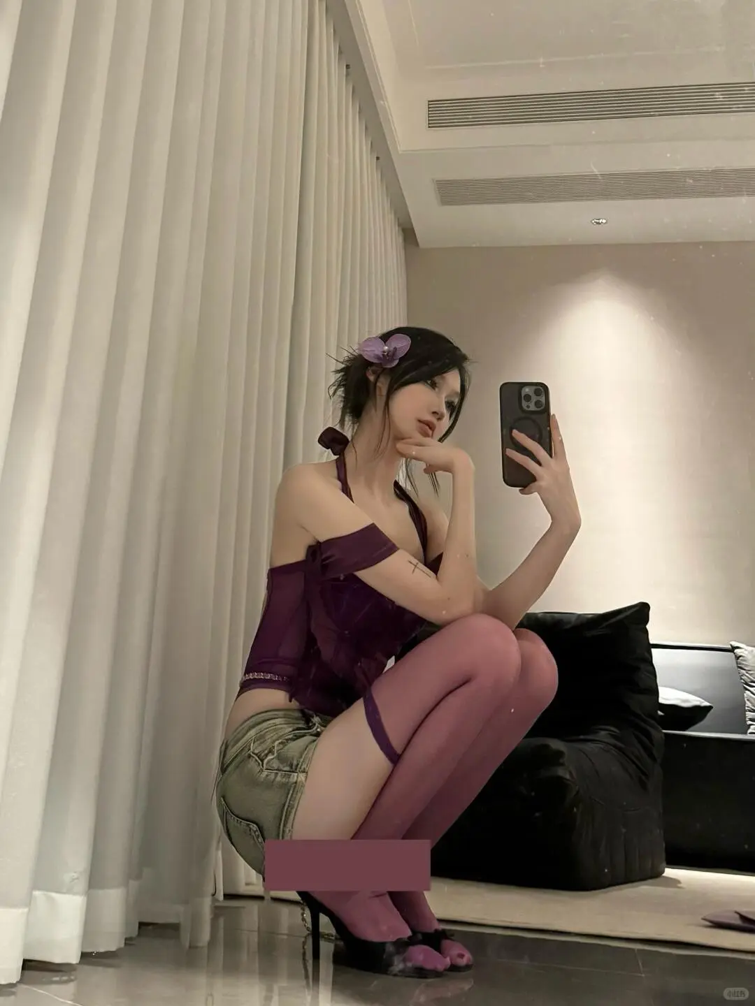 微醺葡萄紫🍇，鱼骨胸衣打造微醺氛围感！