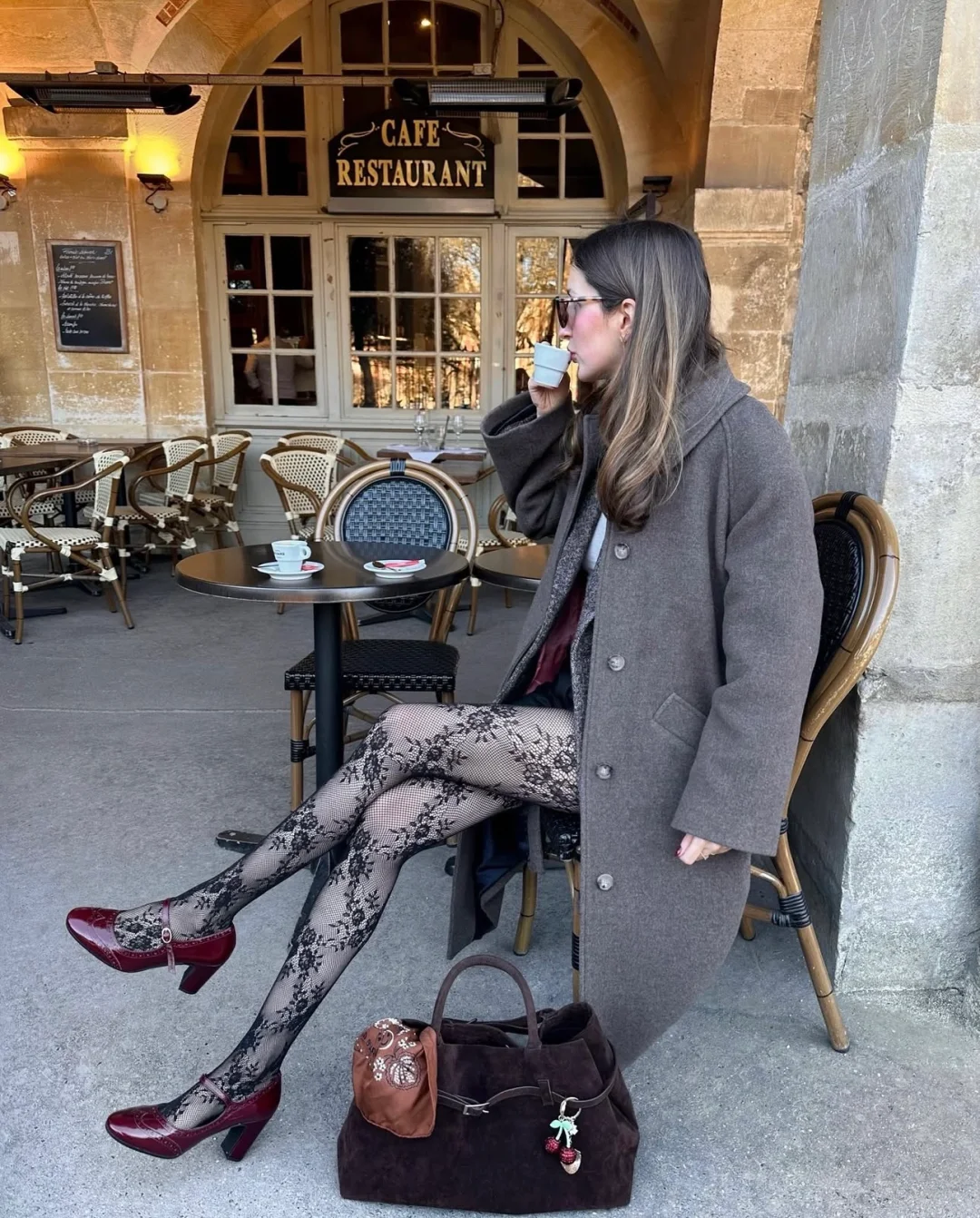 爱惨了法式复古穿搭！ootd