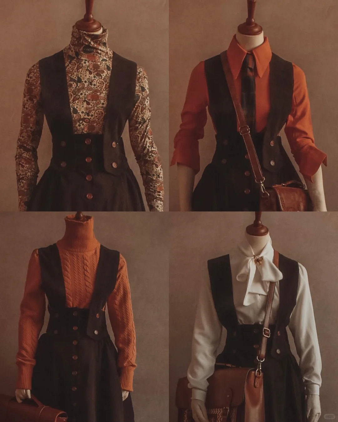 法式复古简约穿搭 小众高级感 时髦复古日常