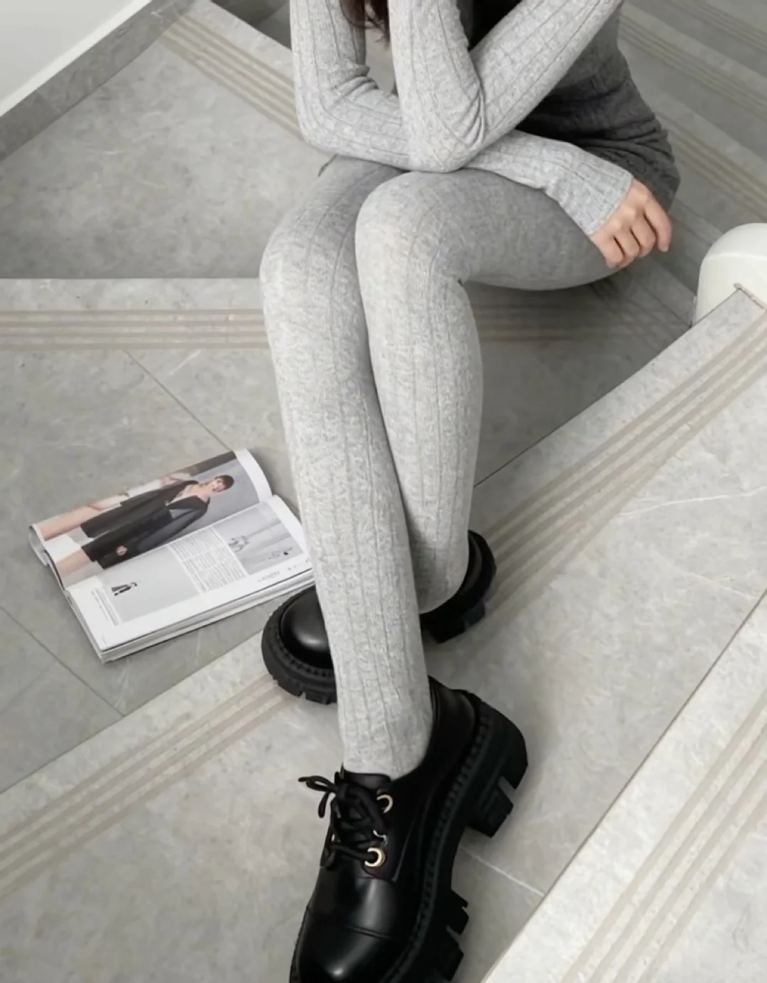 闰蜜说腿粗怕啥？这打底裤暖麻了呀！