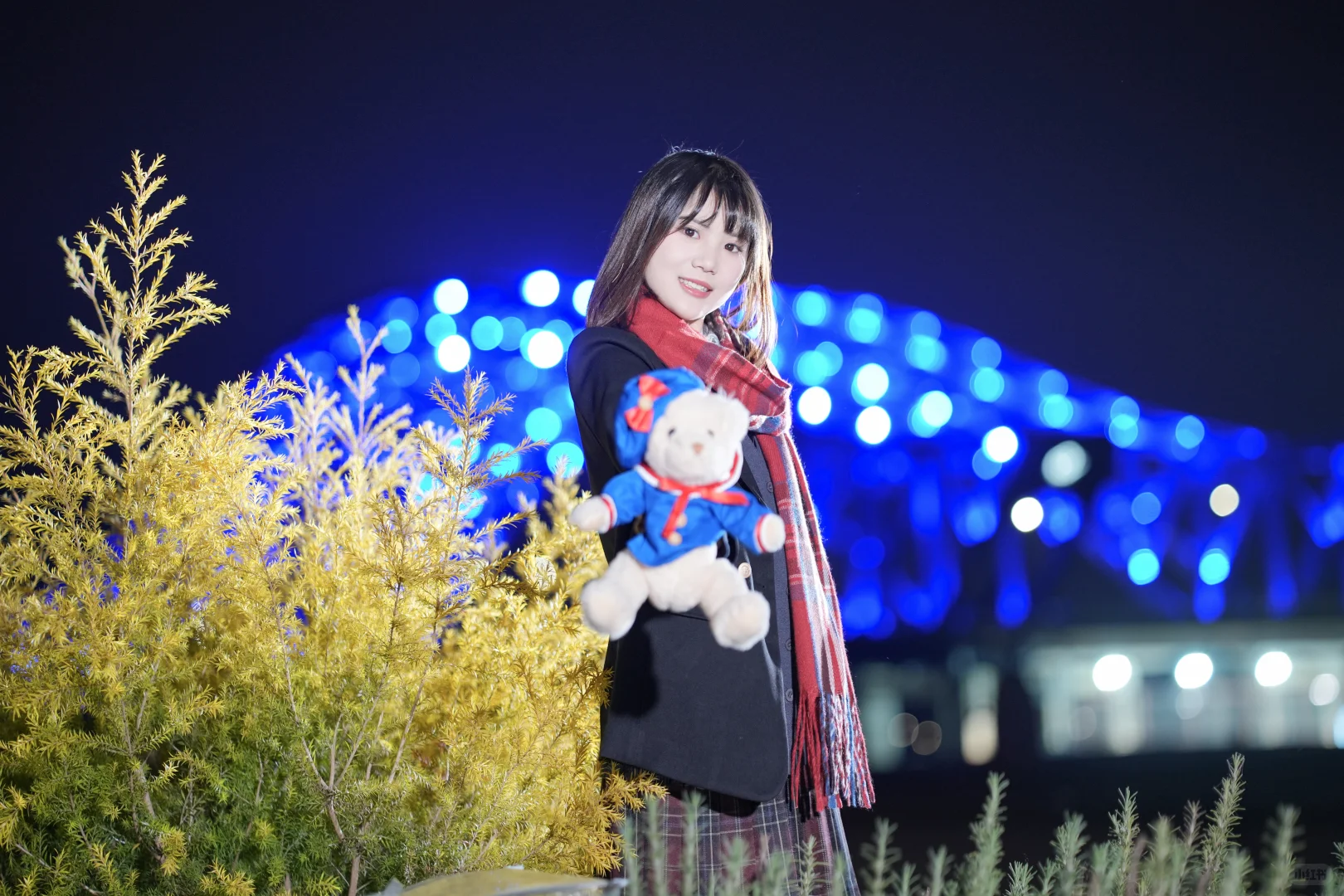 甜妹统治世界｜冬日夜景JK