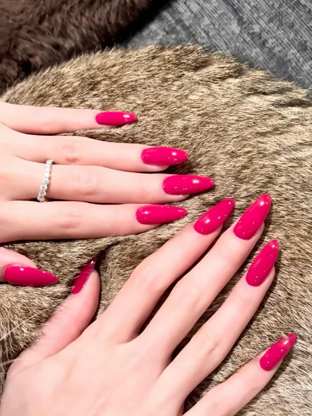 顶级钓系美甲合集丨玫红娇媚感十足💅🏻