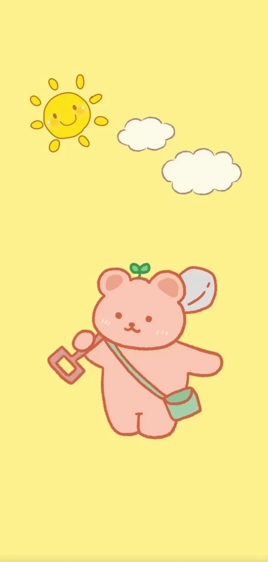 这个太阳好可爱，壁纸！