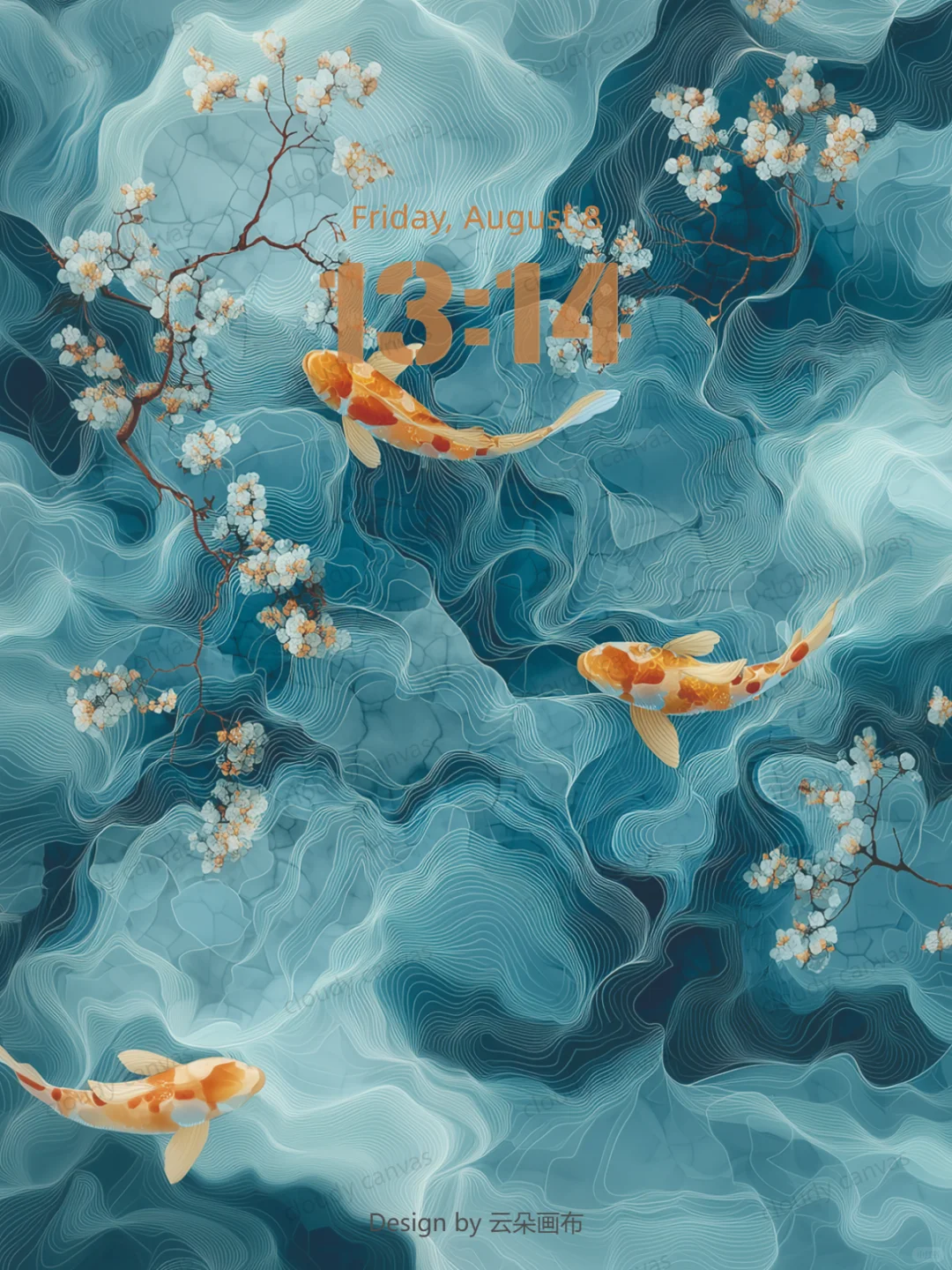 云朵画布A009 | 锦鲤壁纸·好运爆棚💥