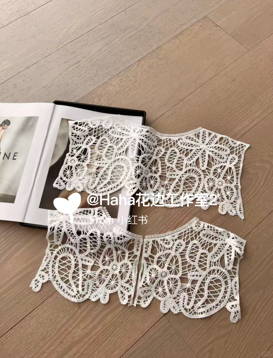 韩系小众设计感T恤辅料｜镂空刺绣 蕾丝拼接