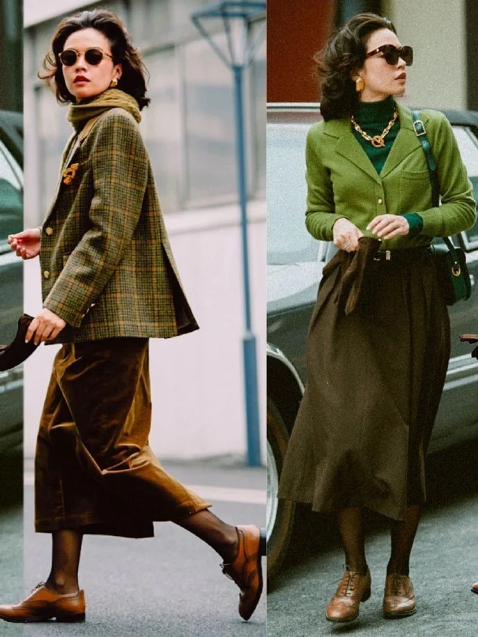 港式复古穿搭，一键穿越90年代复古港风女郎