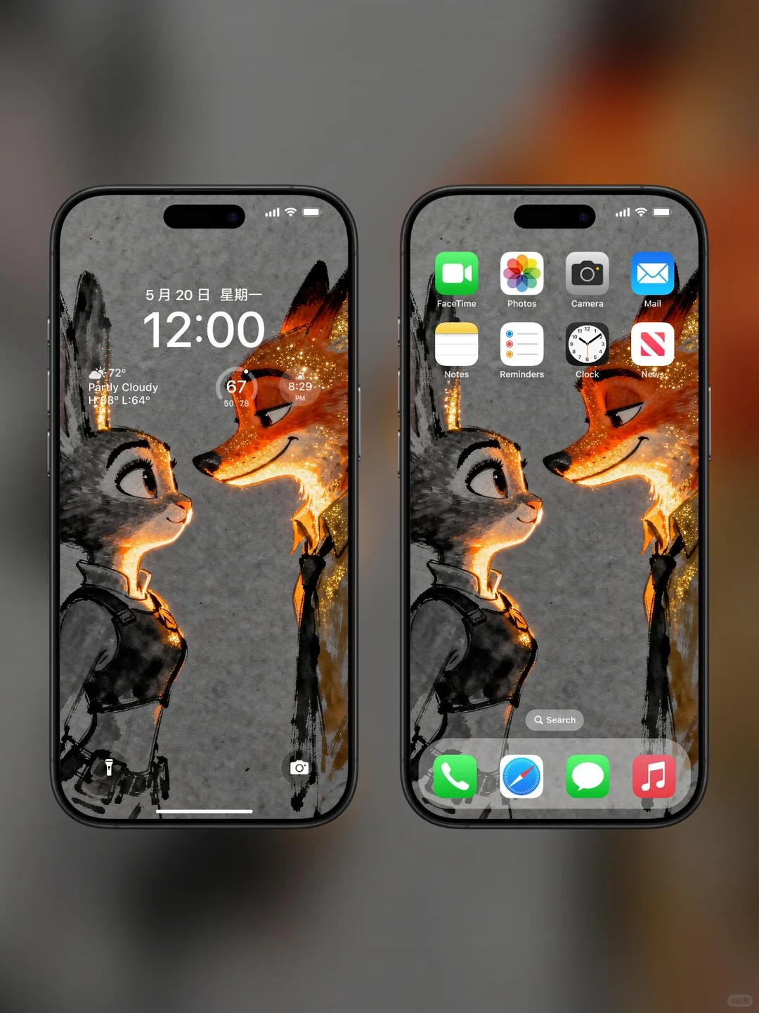 🦊🐰｜iPad壁纸