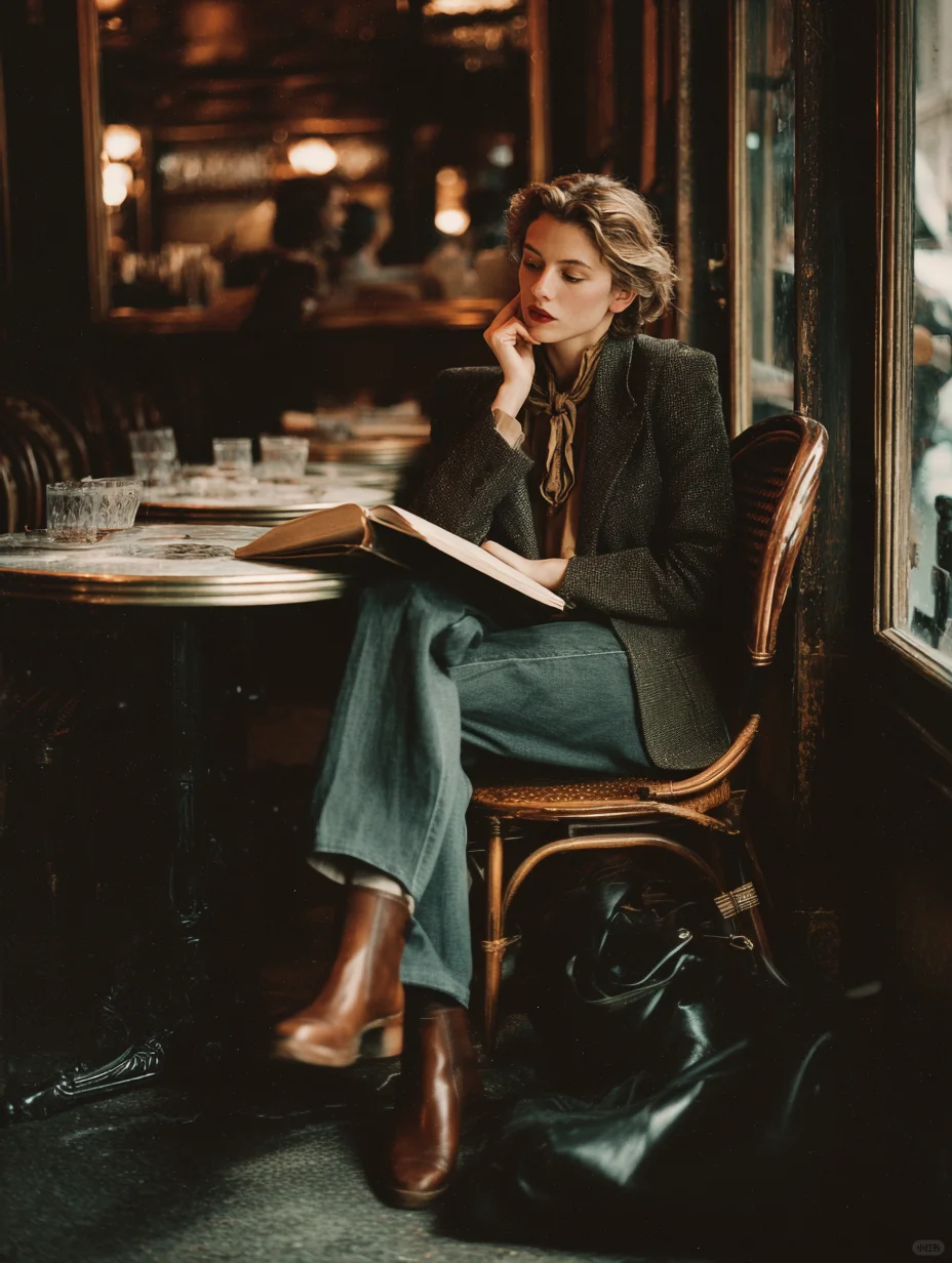 复古风穿搭，法式氛围感拿捏，秋天的松弛感