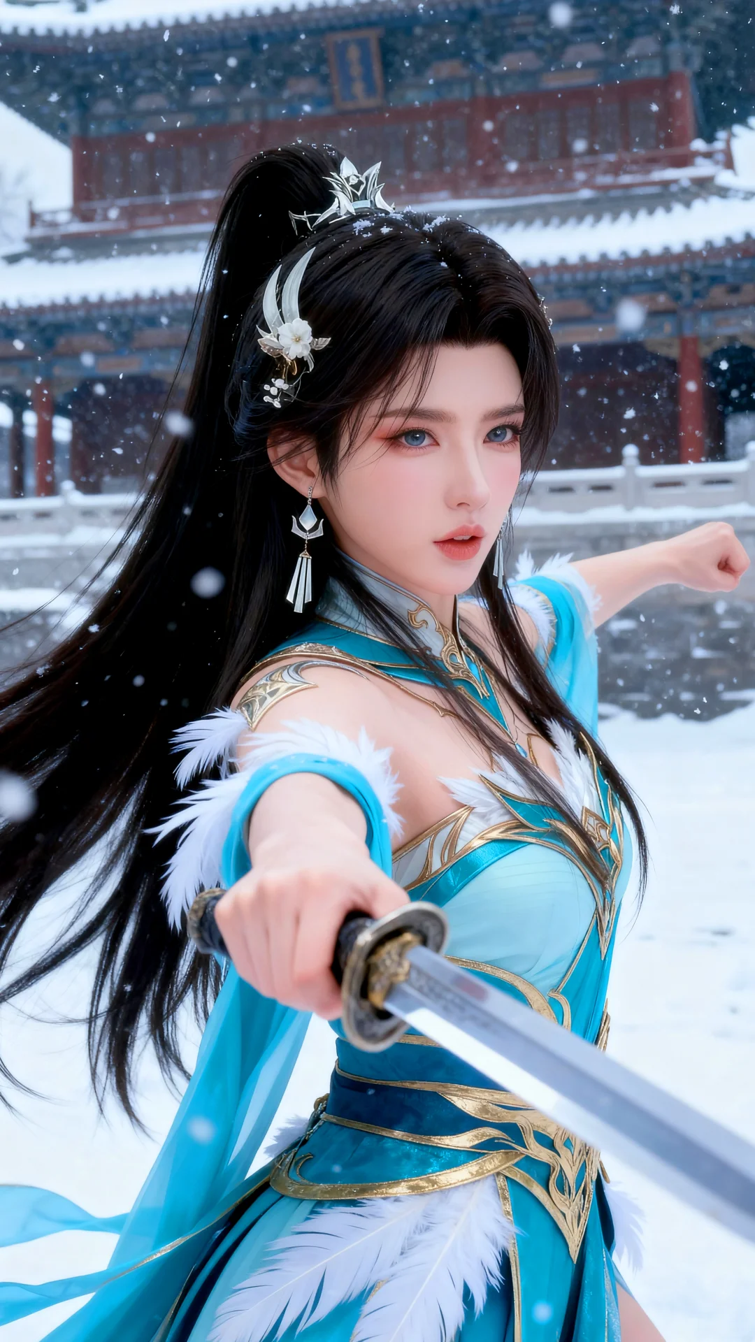 国漫女神｜萧薰儿斗破苍穹AI二次元动漫壁纸