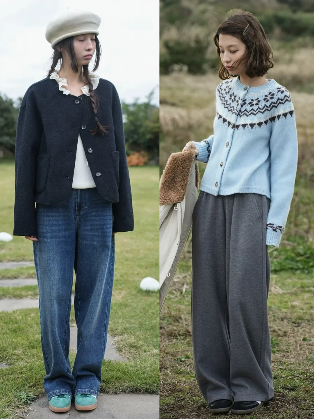 “韩女松弛感”日常复古穿搭：botanique