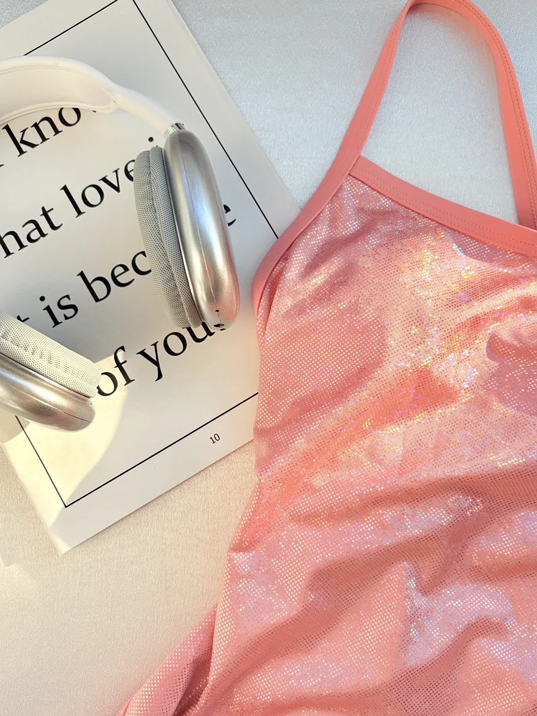 粉色系泳衣🎀🎀🎀真的太显白了！