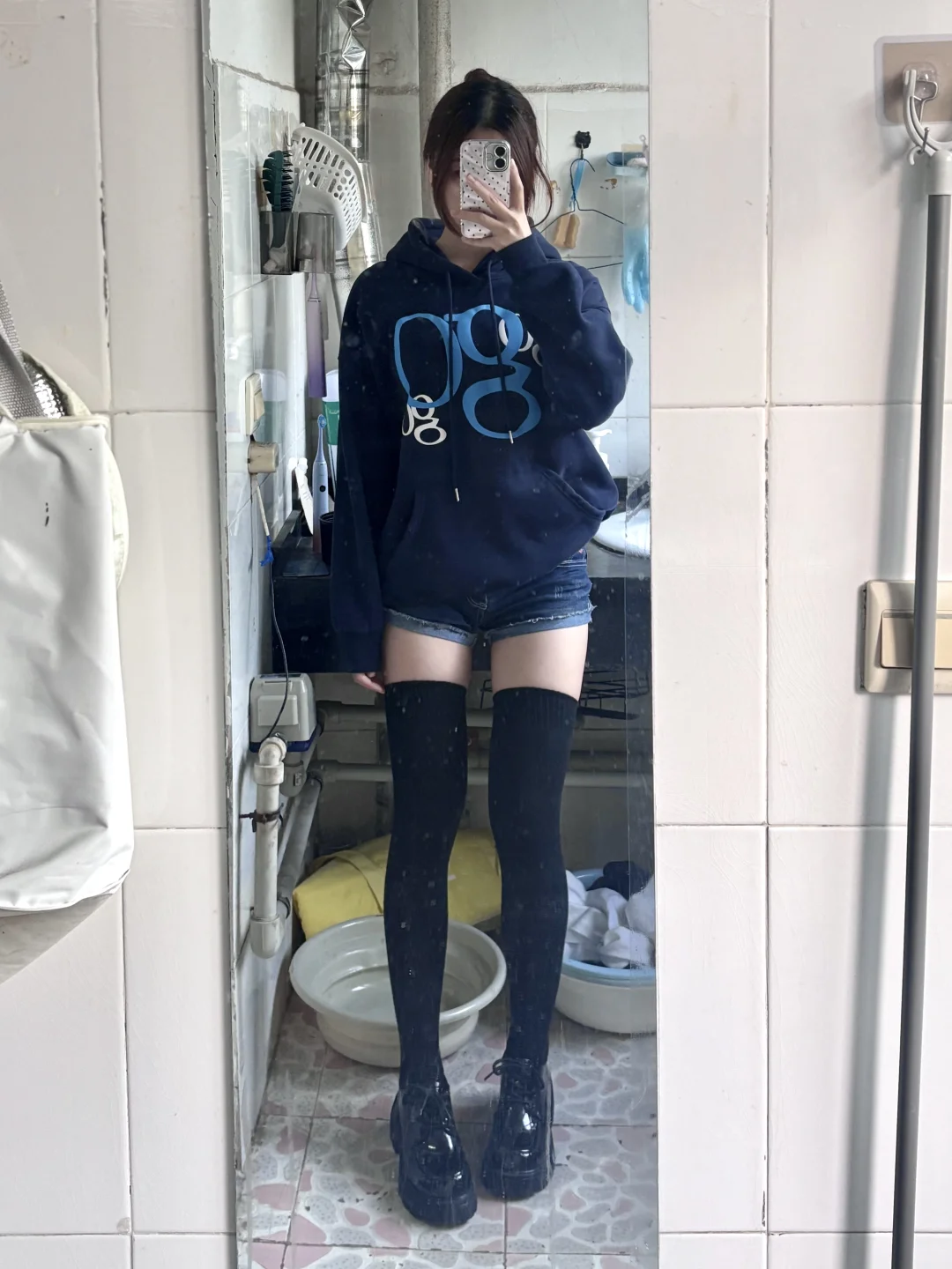 大腿袜也太显腿细了！