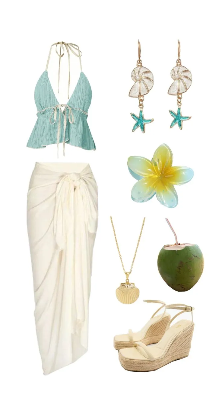 海滩旅游穿搭～🌴🏖️