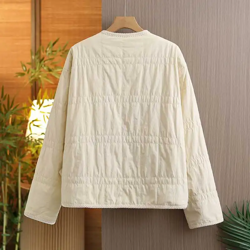 2025秋冬新款爆款夹棉轻薄棉衣外套女💫