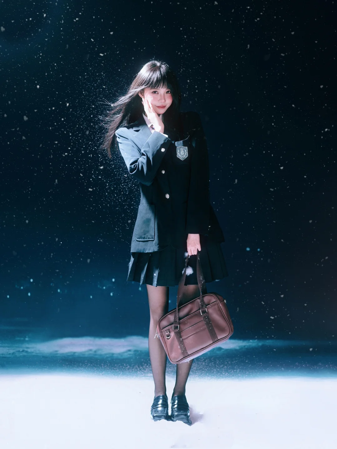 雪景写真|韩女申请出战❄️是心动的第N集