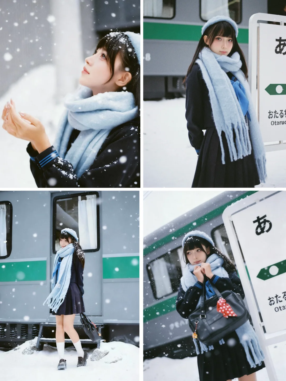 广州约拍｜胶片日系Jk雪景写真📷❄️