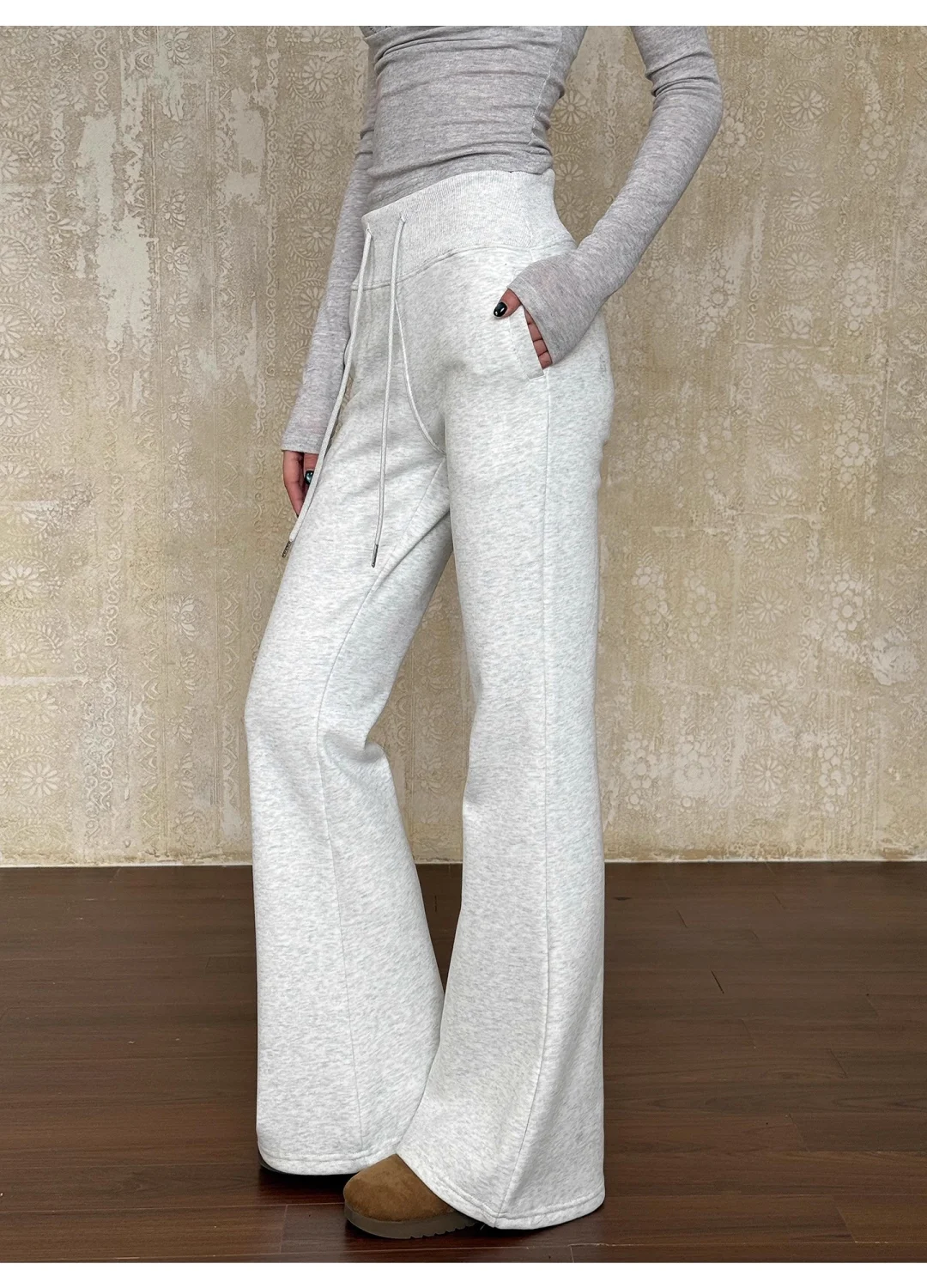 Athflow新物种！这条微喇瑜伽裤居然能加绒