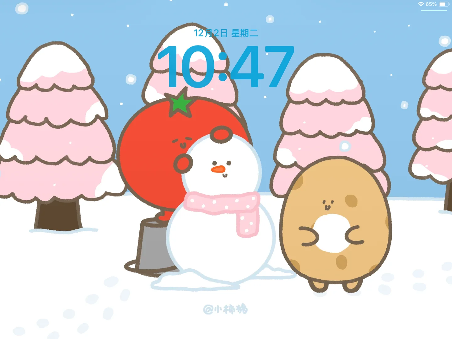 冬日里堆雪人⛄️