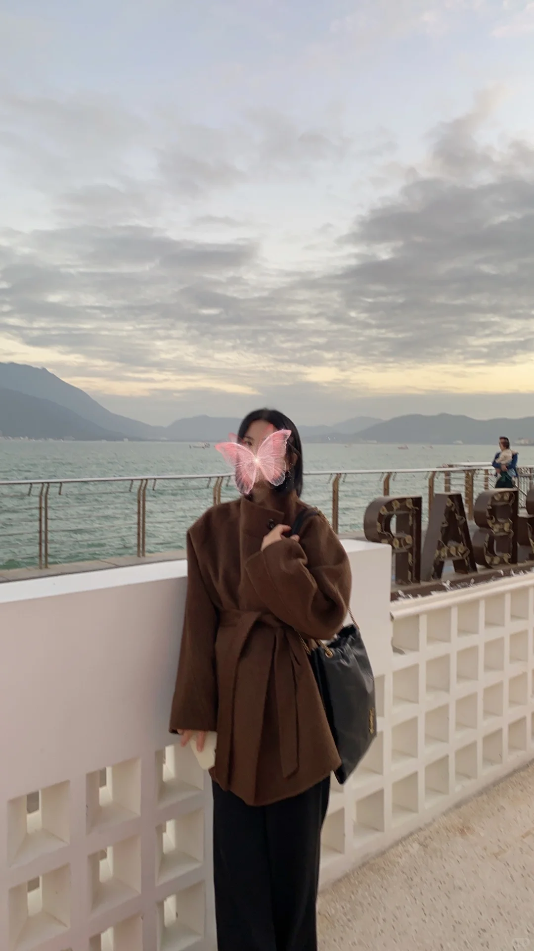 短发海边记录📝琥珀棕色，秋冬的颜色🍂