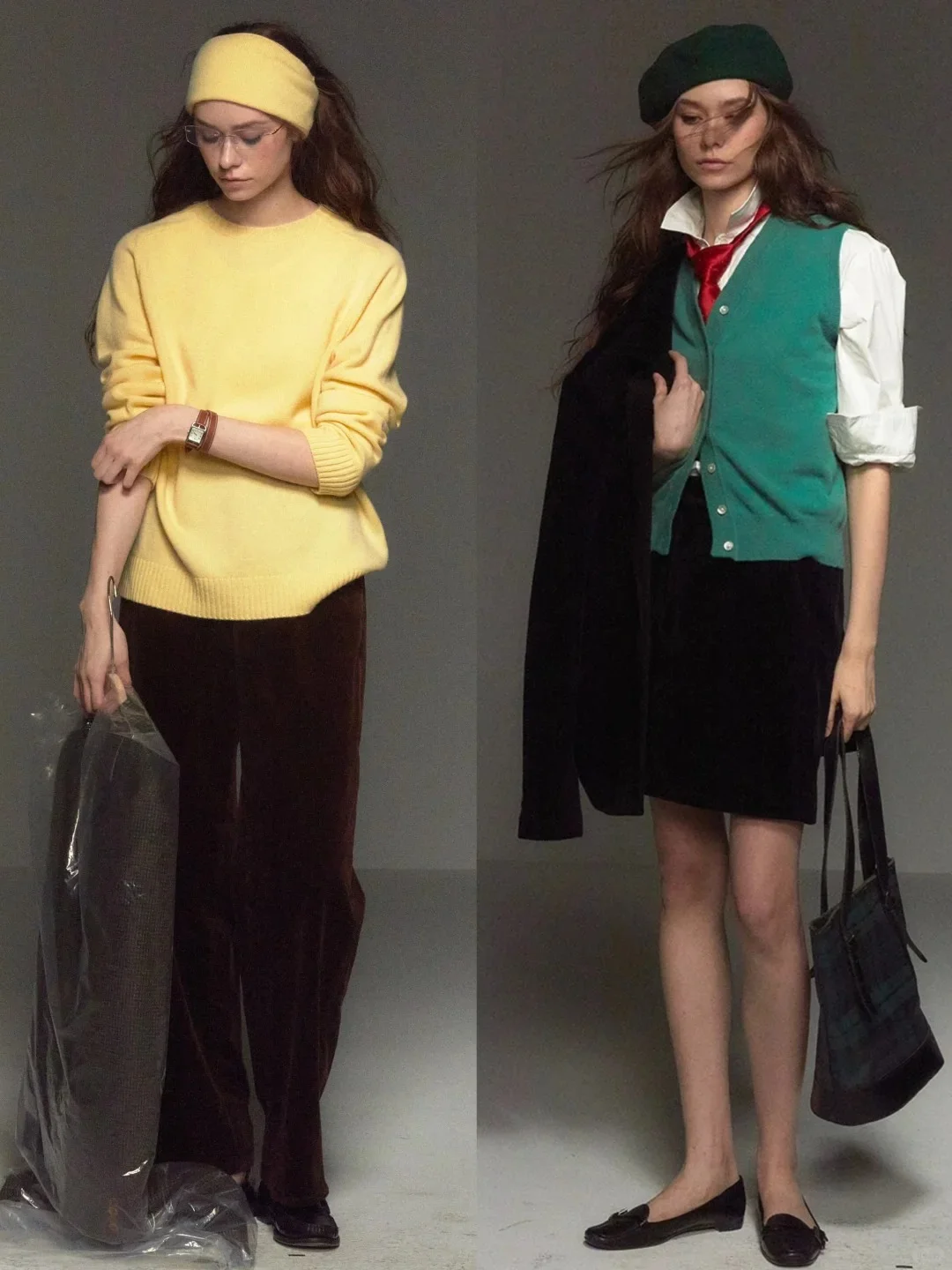 “时尚女编辑”90年代复古穿搭