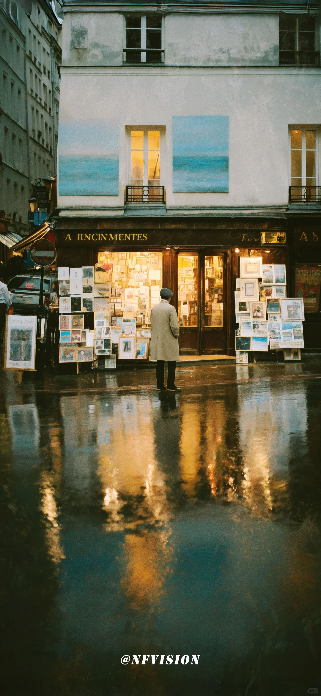 原创壁纸 | 雨日书店