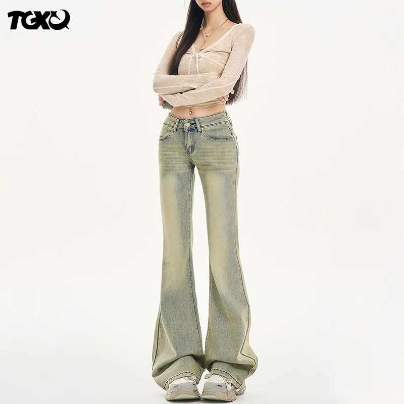 ⚡️TGXQ美式牛仔裤2025年新款女复古低腰