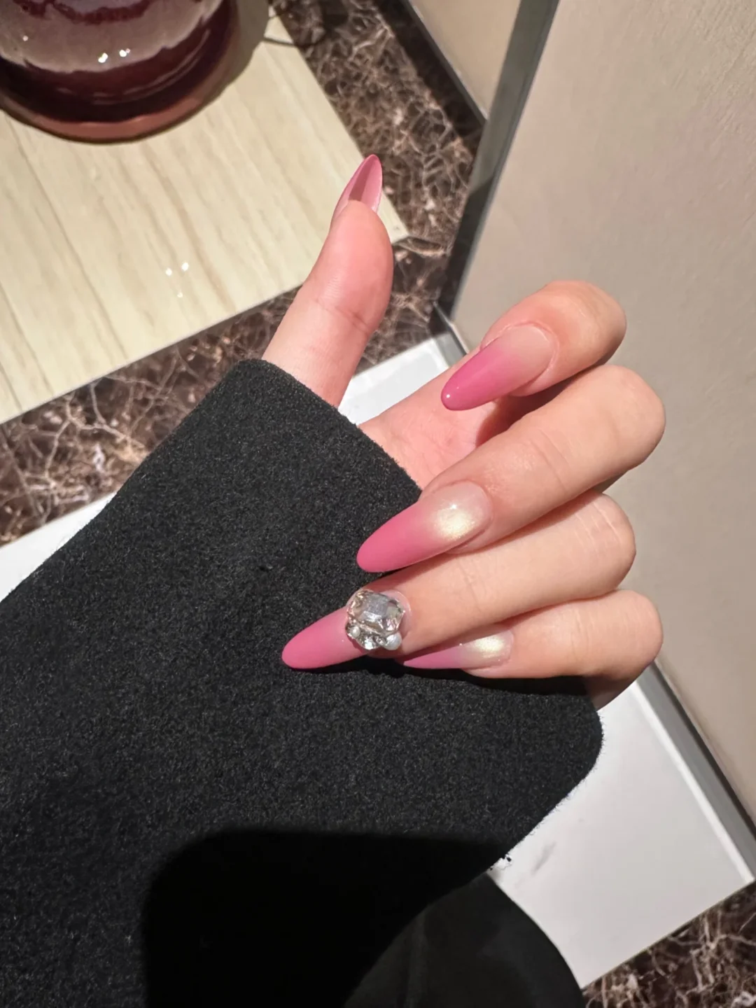 顶级钓系美甲合集丨玫红娇媚感十足💅🏻